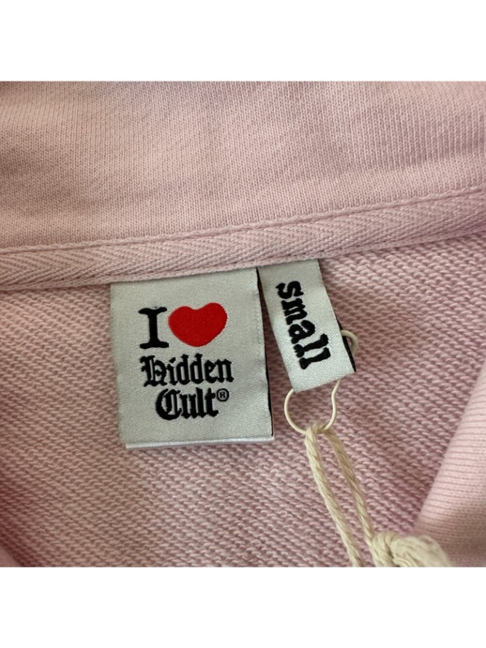 NWT Hidden Cult Pink Full Zip Sweatshirt Women's SMALL - Picture 6 of 6